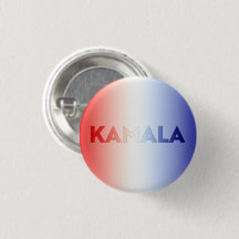 Tipografia azul-branca Kamala patriótica