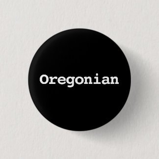 Bóton Redondo 2.54cm Tipografia Oregoniana Personalizável