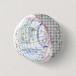 Bóton Redondo 2.54cm Total Solar Eclipse 2026 Map