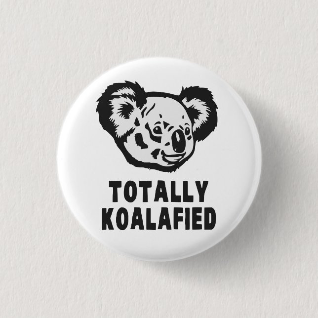 Bóton Redondo 2.54cm Totalmente Koala de Koalafied (Frente)