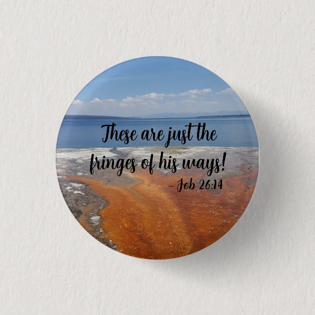 Bóton Redondo 2.54cm Trabalho de Criação 26:14 (Frente)