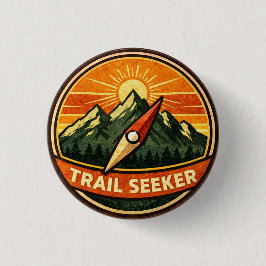 Bóton Redondo 2.54cm Trail Seeker Badge | Adventure Outdoor Award