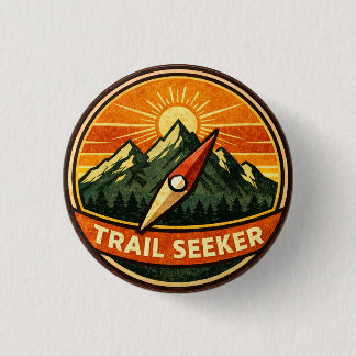 Bóton Redondo 2.54cm Trail Seeker Badge | Adventure Outdoor Award