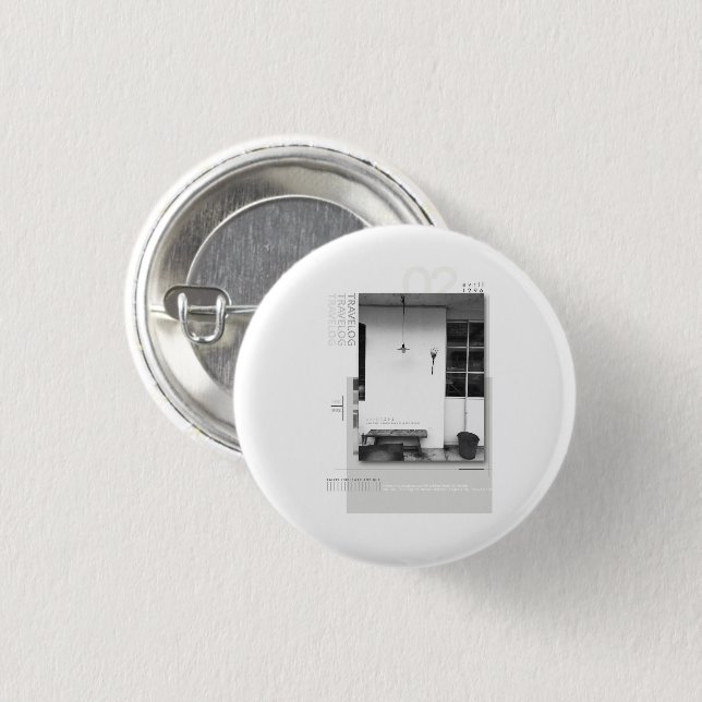 Bóton Redondo 2.54cm travelog_2 (Frente & Verso)