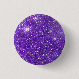 Bóton Redondo 2.54cm Trendy Purple Sparaking Glitter Glitz