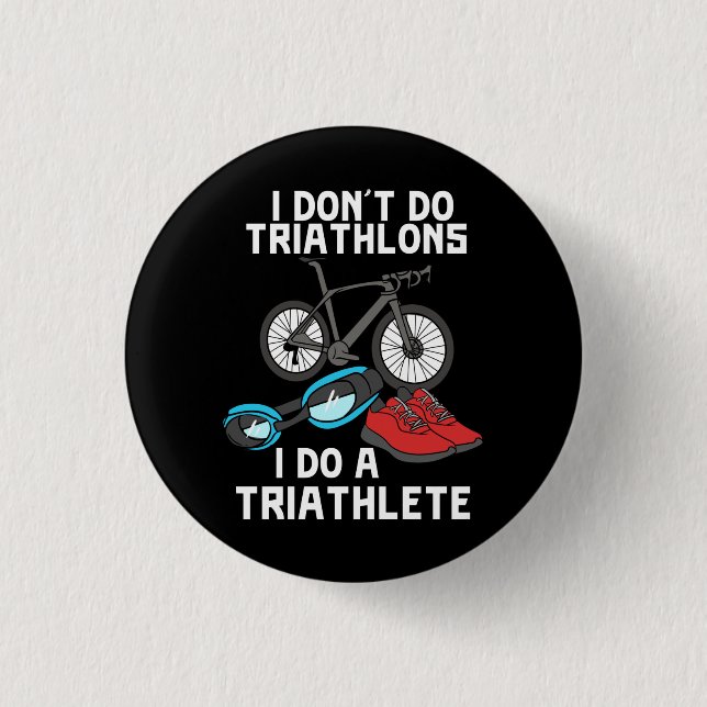 Bóton Redondo 2.54cm Triathlon Triathlete (Frente)