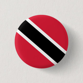Bóton Redondo 2.54cm Trinídios e Tobago Flag, Trinidad e Tobago