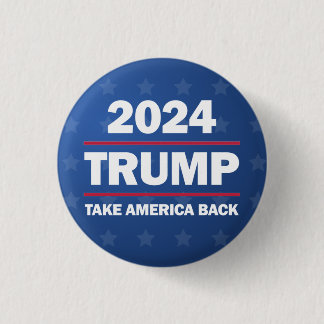 Bóton Redondo 2.54cm Trump 2024 Botão Voltar América