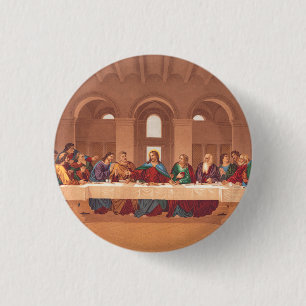 Bóton Redondo 2.54cm Última Ceia de Jesus Cristo