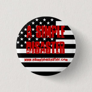 Bóton Redondo 2.54cm Um botão simples do desastre
