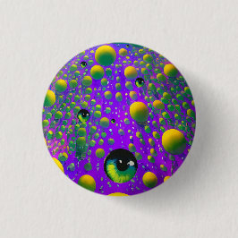 Bóton Redondo 2.54cm Um Cabelo - Arte Surreal Ken Gage