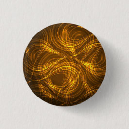 Bóton Redondo 2.54cm Um desenho circular com dourado espiralado
