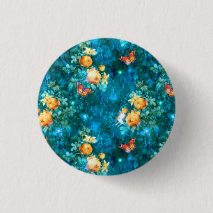 Bóton Redondo 2.54cm Uma Fada na Série Jardim Design 11