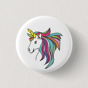 Bóton Redondo 2.54cm Unicorn Flare