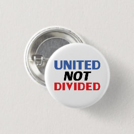 Bóton Redondo 2.54cm Unida não dividida - vermelha, branca, azul