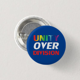 Bóton Redondo 2.54cm Unidade sobre Divisão - lgbtq, orgulho lgbt, azul
