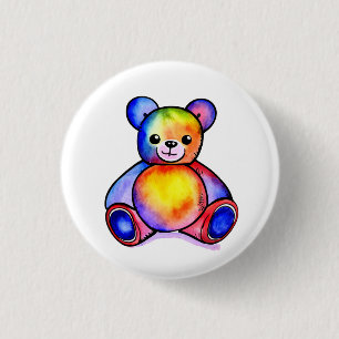 Bóton Redondo 2.54cm Ursinho Legal do Urso Justo Positivo