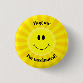 Bóton Redondo 2.54cm Vaccination Design Button