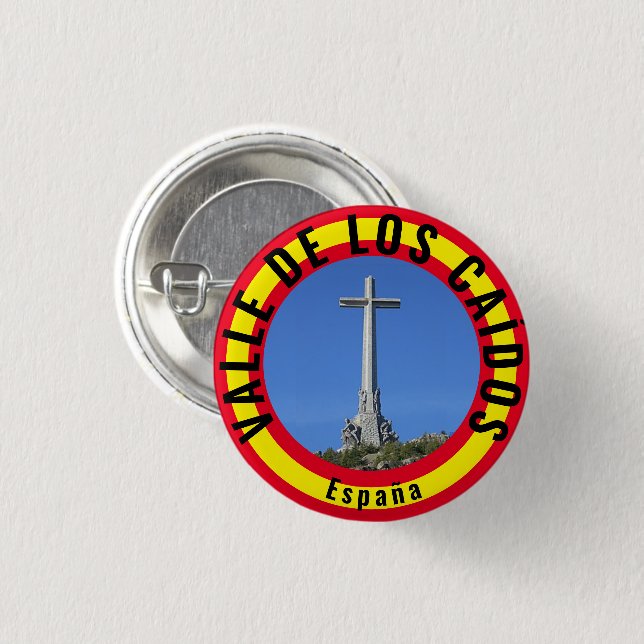 BÓTON REDONDO 2.54CM VALLE DE LOS CAÍDOS (Frente & Verso)