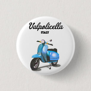 Bóton Redondo 2.54cm Valpolicella Itália Poster de Moto Art Print T-Shi