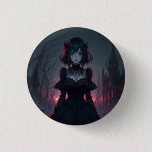 Bóton Redondo 2.54cm Vamire Anime Girl 1