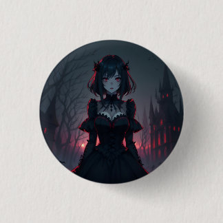 Bóton Redondo 2.54cm Vamire Anime Girl 1