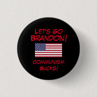Vamos Vai Brandon! O Comunismo É Uma Droga! Botão