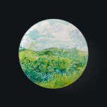 Bóton Redondo 2.54cm Van Gogh. Campos de Trigo Verde Auvers. Impression<br><div class="desc">Botão "Campos de Trigo Verde, Auvers" de Van Gogh.</div>