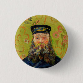 Bóton Redondo 2.54cm Van Gogh Postman. Retrato impressionismo