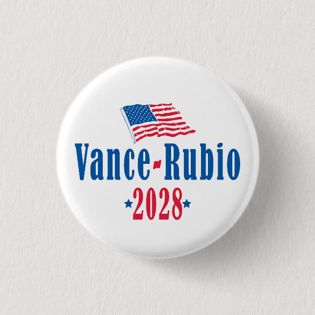 Bóton Redondo 2.54cm Vance Rubio 2028 (bandeira) (Frente)