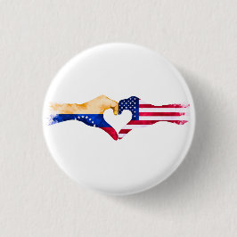 Bóton Redondo 2.54cm 🇻🇪❤️🇺🇸 “Venezolano en USA”