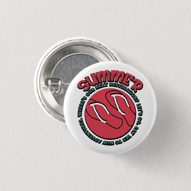 Bóton Redondo 2.54cm Verão | Dizer Sim A Uma Nova Aventura (Frente & Verso)