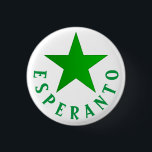 Bóton Redondo 2.54cm Verda Stelo (Estrela Esperanto)<br><div class="desc">O Verda Stelo foi proposto pela primeira vez num artigo de 1892 em La Esperantisto para ser usado como símbolo do reconhecimento mútuo entre esperantistas. A bandeira foi criada pelo Clube Esperanto de Boulogne-sur-Mer, inicialmente para seu próprio uso, mas foi adotada como bandeira do movimento esperanto mundial por decisão do...</div>