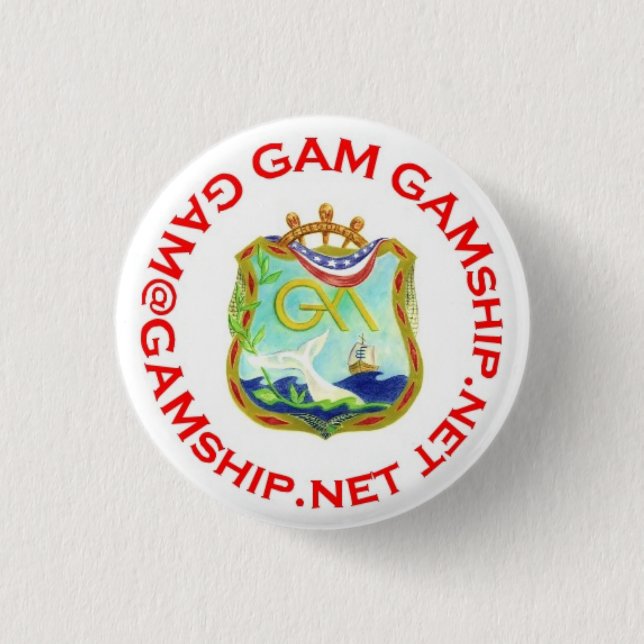 Bóton Redondo 2.54cm vermelho do selo (Frente)