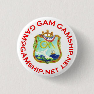 Bóton Redondo 2.54cm vermelho do selo