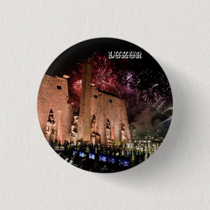 Bóton Redondo 2.54cm Viagem da antiga história do Egito de Luxor karnak