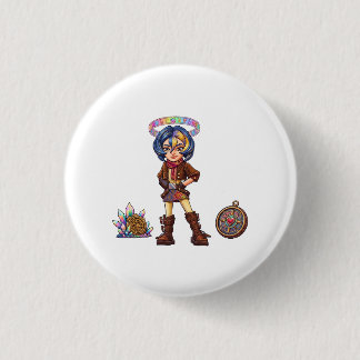 Bóton Redondo 2.54cm Viajante Cósmico: O Tímpano Celestial