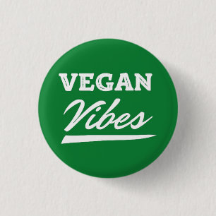 Bóton Redondo 2.54cm Vibrações Veganas Vegetarianas