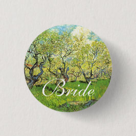 Bóton Redondo 2.54cm Vincent van Gogh,Pomar em Blossom