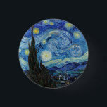 Bóton Redondo 2.54cm Vincent Van Gogh Starry Night Vintage Fine Art<br><div class="desc">Vincent Van Gogh Starry Night Vintage Botão de Arte Fina</div>