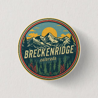 Bóton Redondo 2.54cm Vintage Breckenridge colorado Rocky Mountain