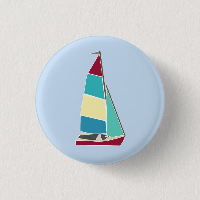 Bóton Redondo 2.54cm Vintage Dinghy 1 (Frente)
