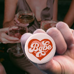 Bóton Redondo 2.54cm Vintage Heart Birde Babe Tribe Badge Button<br><div class="desc">Vintage Heart Birde's Maid Badge Button
Vintage Bride To Be Bride's Maid BrideTribe</div>