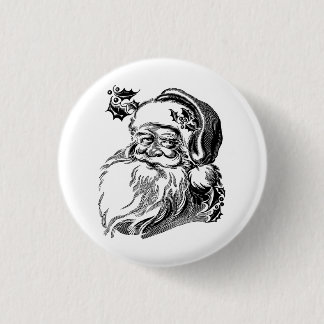 Bóton Redondo 2.54cm Vintage Santa Claus