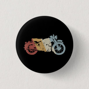 Bóton Redondo 2.54cm Vintagem do Estilo de Retro de Motocicleta