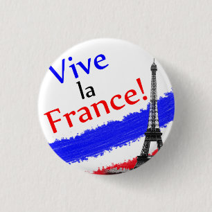 Bóton Redondo 2.54cm Viva a França!