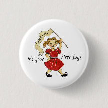 Viva! Botões de aniversário felizes