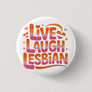 Bóton Redondo 2.54cm Viva Ria Lésbica Divertida Comunidade LGBTQ