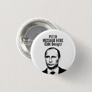 BÓTON REDONDO 2.54CM VLADIMIR PUTIN PERSONALIZADO