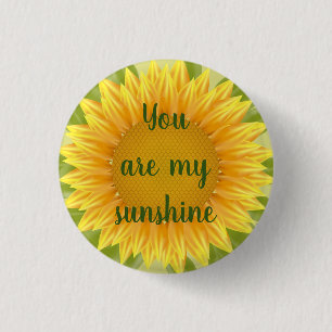Bóton Redondo 2.54cm Você é minha citação de Sunshine Sunflower Flower